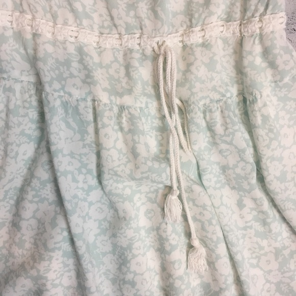 American Eagle Summer Dress Size 2 Country Cottage Straps Eyelet Lace Flare - Picture 5 of 12